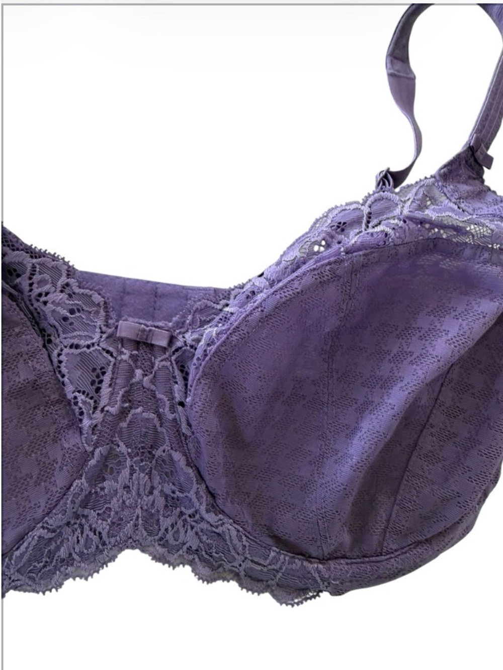 Panache Purple Lace Underwire Bra - Deep Purple 32GG - Picture 2 of 7